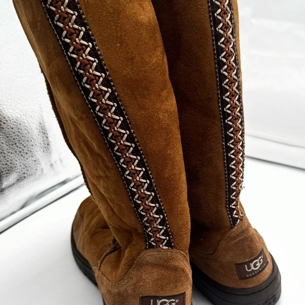 Ugg Australia 5245 Ultra Tall Classic Sheepskin Boots sz W9 made In New Zealand - Picture 2 of 9